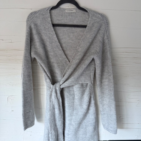 Anthropologie | Moon & Madison Wrap Sweater Dress | Small - Picture 2 of 7